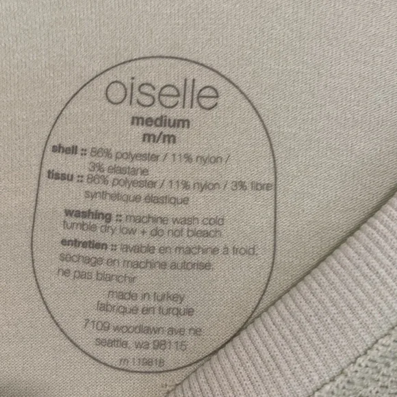 Oiselle Flyte Seamless Long Sleeve Top Thumbholes Medium Mint Running Wicking - Picture 8 of 8